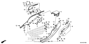 CTX700 Задний обтекатель