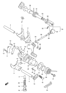 GZ250 Переключение передач