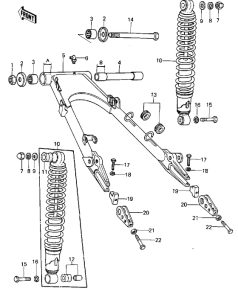  Swing arm / shock absorbers