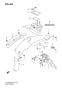 DR-Z400 Заднее крыло