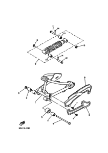 PW80 PW80M Задний рычаг и подвеска