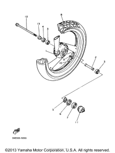 FZR600RJC Переднее колесо