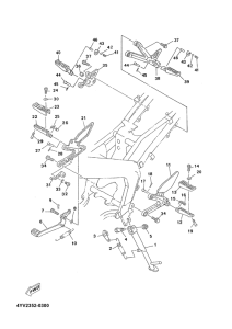 TZR50 Base de reposapies