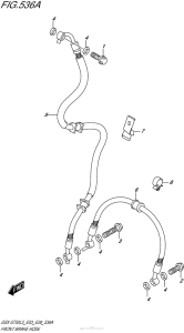 GSX-S750 Front Brake Hose (Gsx-S750L5 E03)