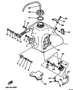 YZ80 YZ80W Tank fuel
