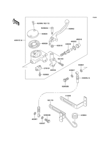 VN800 Передний тормозной цилиндр