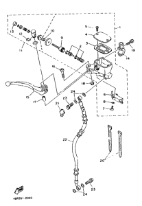 XJ600S (37KW) Главный тормозной цилиндр
