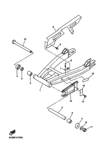 XJR1300C Rear arm & suspension