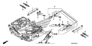 ST1300 Throttle body (component parts)