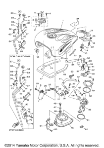 XV1700PCR-B Топливный бак