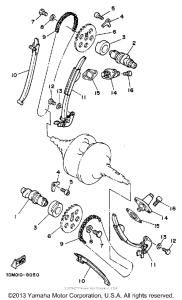 XV250 Цепь механизма газораспределения