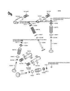 VN800 Rocker arms / valves