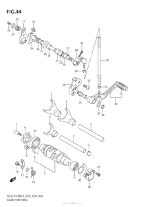 GSX-R1000Z Механизм  переключения передач