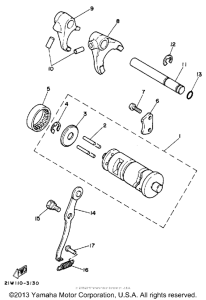 BW80U Shift cam-fork
