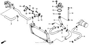 ST1100 Патрубки охлаждения