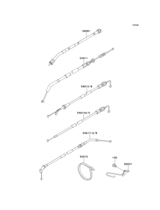 EX250 Тросы управления