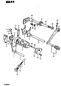 TS100 Переключение передач