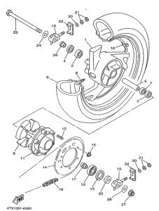 TDM850 Переднее колесо