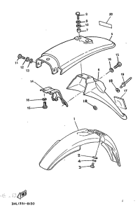 DT50R Pare boue avant