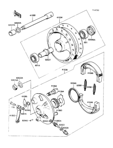 KE100 Переднее колесо