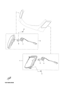 YP250R Поворотники