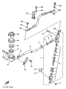 TZR125 Задний торм цилиндр