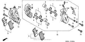 VTR1000F Передний суппорт