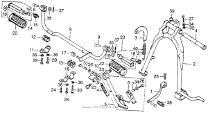CB200T Change pedal + main stand