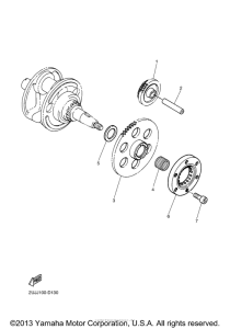 XV250XR Муфта стартера