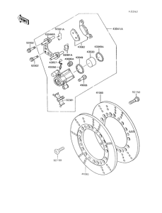 VN750 Передний тормоз