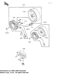 KZ1100 Generator / regulator