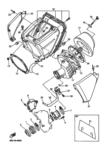 YZ400F Впускная система