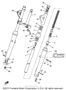 DT175A Передняя вилка