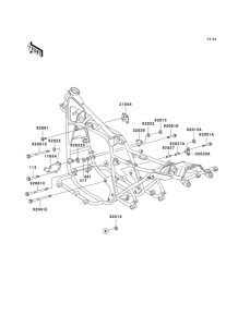 KZ1000 Крепление двигателя