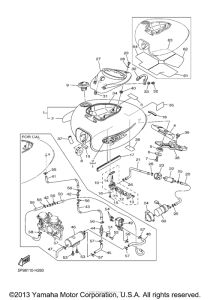 XVS11YB Топливный бак