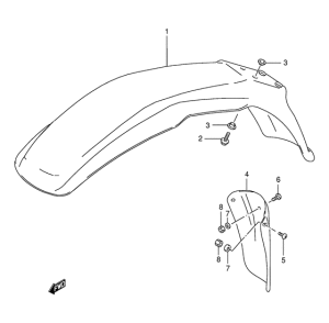 DR125 Переднее крыло