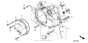 RVT1000R Крышка картера правая
