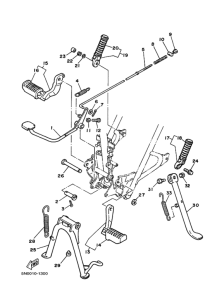 SR125 ｽﾀﾝﾄﾞ.ﾌｰﾄﾚｽﾄ