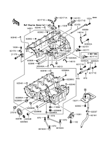 ZX1200 Картер двигателя
