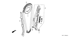 XR250R Цепь грм / натяжное устройство