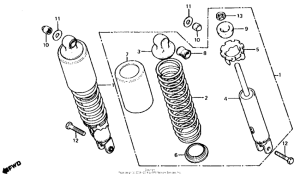 CB650 Cb650c rear shock absorber 80-81