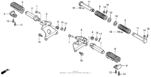 VF750C Подножки