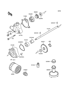 ZX250 Масляный насос и фильтр