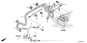 VT750CS (ABS) Front Brake Pipe
