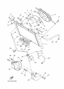 FZ09 Radiator & hose