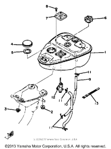 QT50S Топливный бак