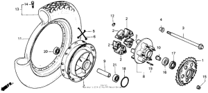 CMX450 Переднее колесо