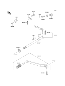 KE100 Механизм переключения передач