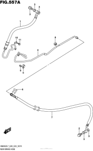 AN650Z Задние тормозные трубки