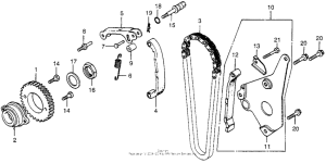 CX500 Cam chain + tensioner